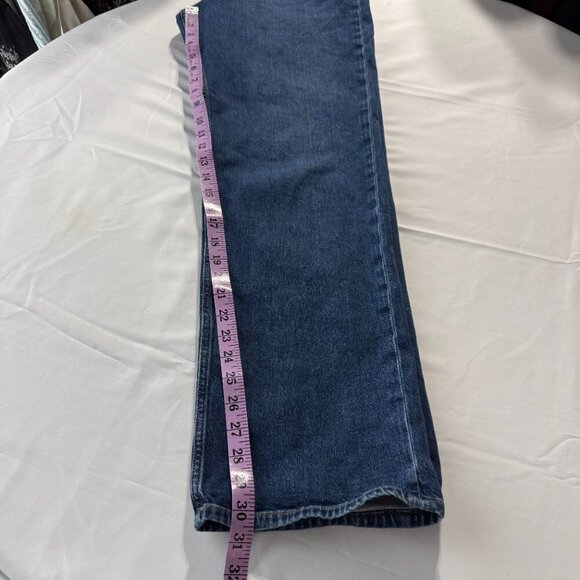 Gap 90s Loose Mid Rise Dark Indigo Size 12L Straight Leg Basic - Picture 10 of 11